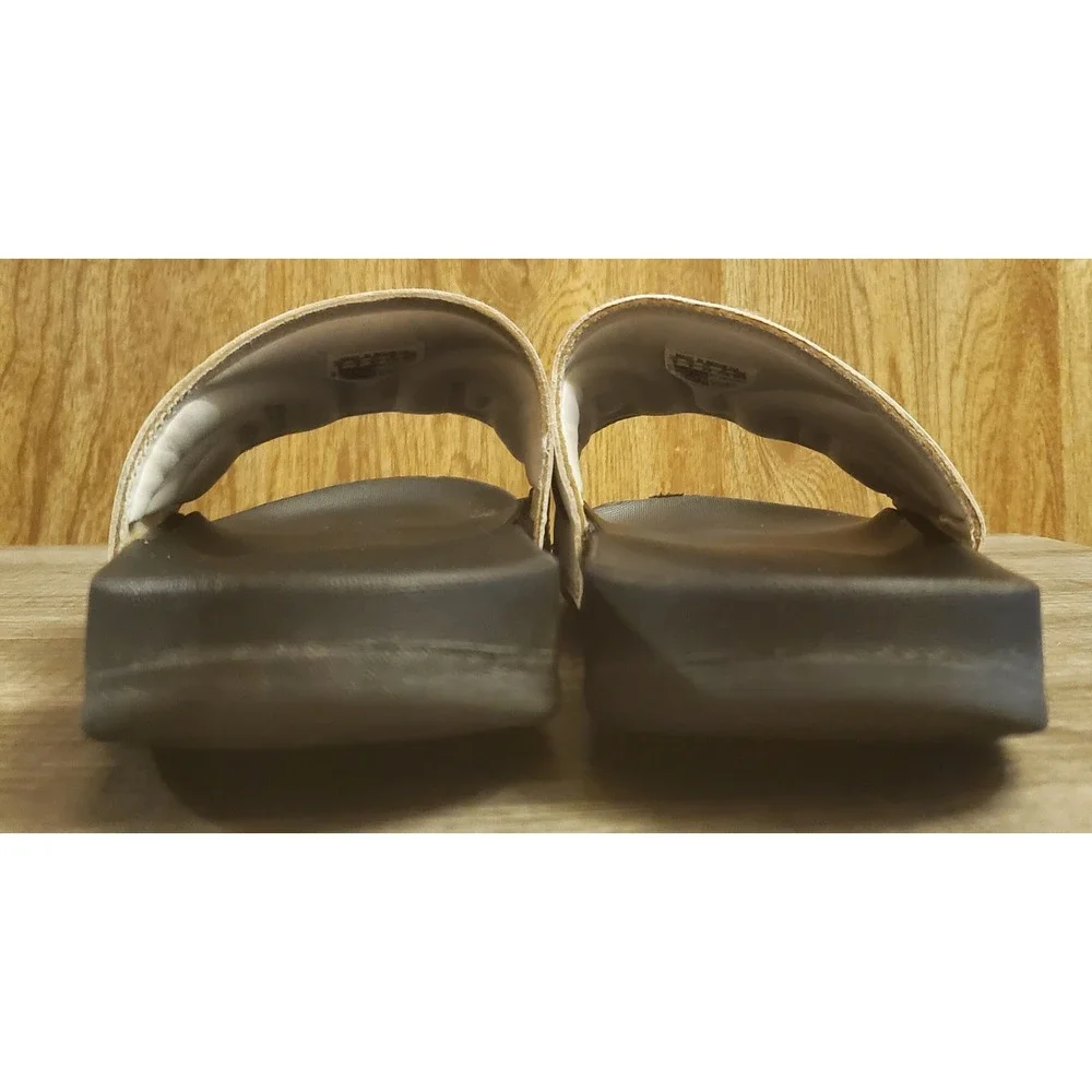 adidas‎ Adilette Comfort Slides Mens Size 9 Shower Sandals Black White